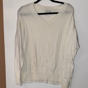 Lucky Brand Off-White V-Neck Sweater